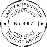 Nevada Registered Architect Self Inking Stamp 1-7/8"